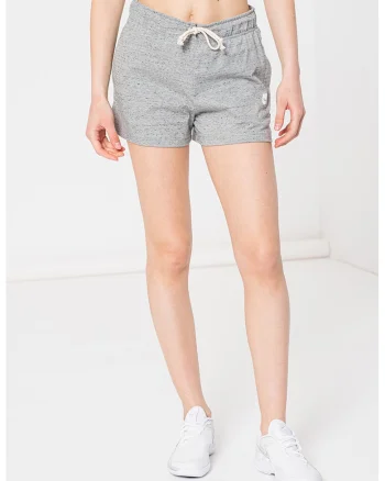 Pantaloni scurti cu buzunare laterale, Gri inchis melange