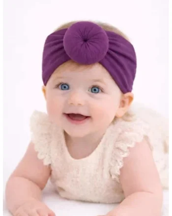 Bentita turban lata mov,  Model AL 34839, 0-12 luni