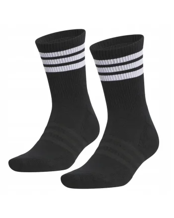 Sosete,  Ji7415, Marime: 43-47, Croi Clasic Crew (Pana La Gambe), Utilizare Universala – Pentru Zi Cu Zi Si Sport, Elastic Pentru Prevenirea Alunecarii, Constructie Confortabila Si Usoara, Alb / Negru