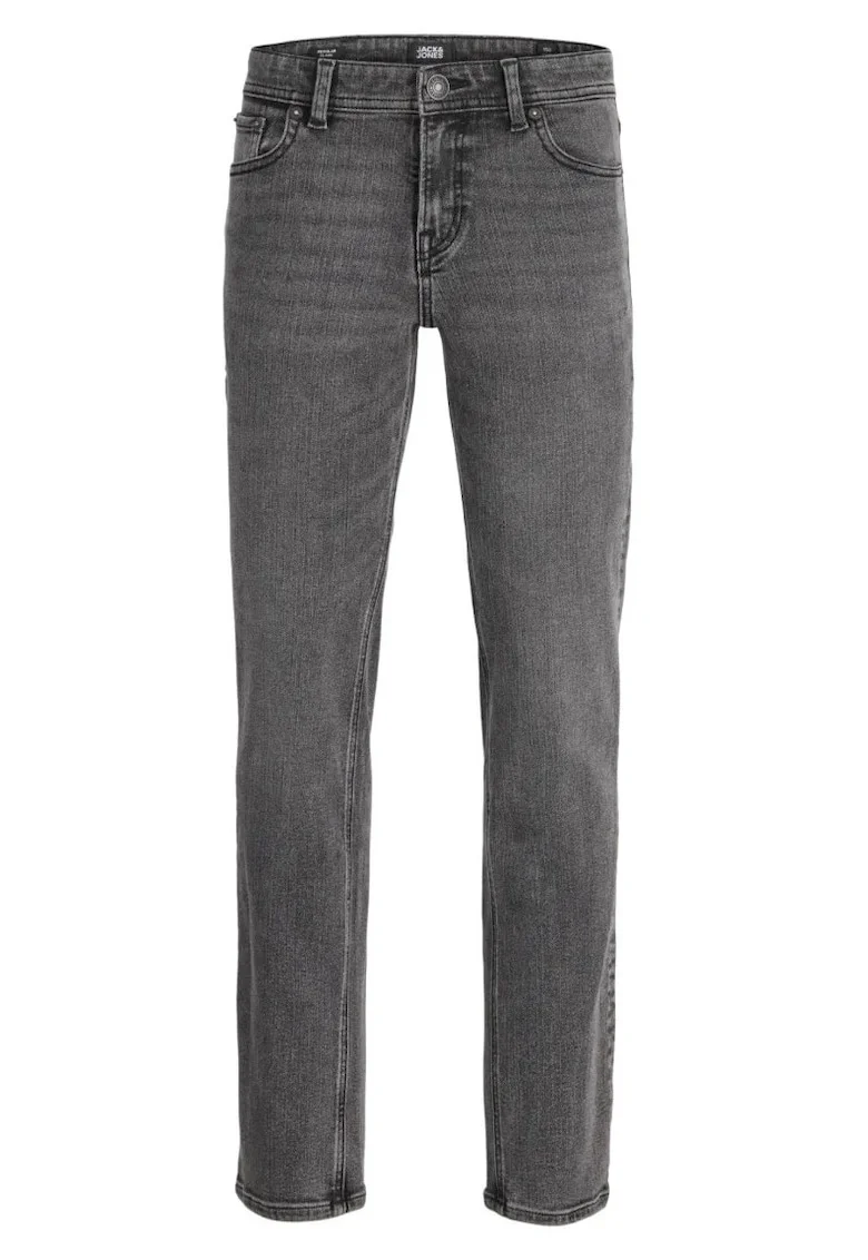 Blugi baieti, CLARK, cu talie joasa si croiala Regular fit, Gri,