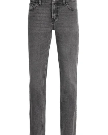 Blugi baieti, CLARK, cu talie joasa si croiala Regular fit, Gri,