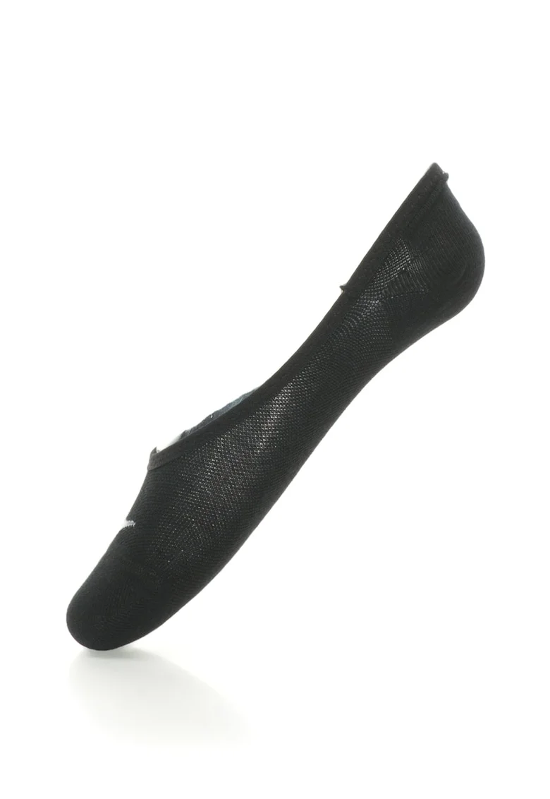 Set de sosete foarte scurte cu logo, pentru alergare - 3 perechi, Negru