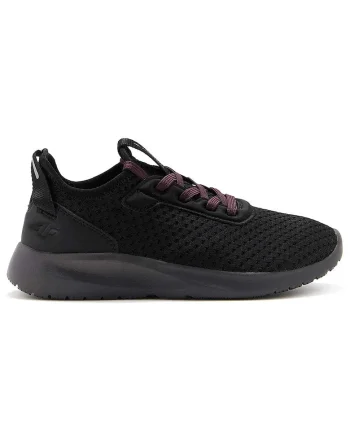 Pantofi sport copii  absorbtie socuri, elemente reflectorizante, negru, poliester