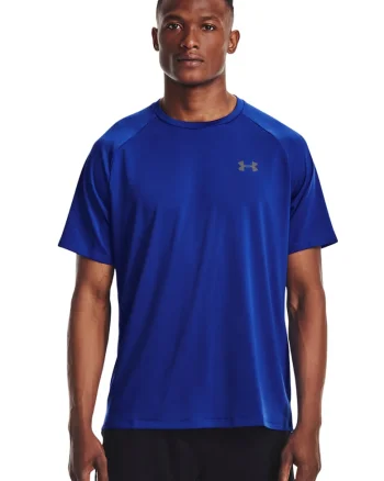 Tricou lejer pentru antrenament Tech 2.0, Gri/Albastru royal