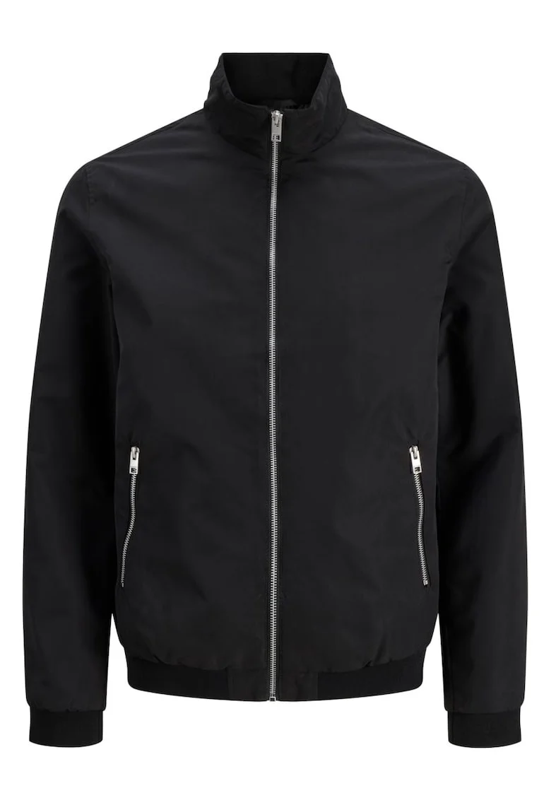 Plus Jacheta bomber, barbati big sizes, JJERUSH, Negru,