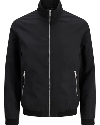 Plus Jacheta bomber, barbati big sizes, JJERUSH, Negru,