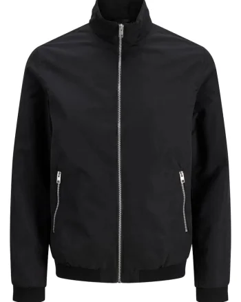 Plus Jacheta bomber, barbati big sizes, JJERUSH, Negru,