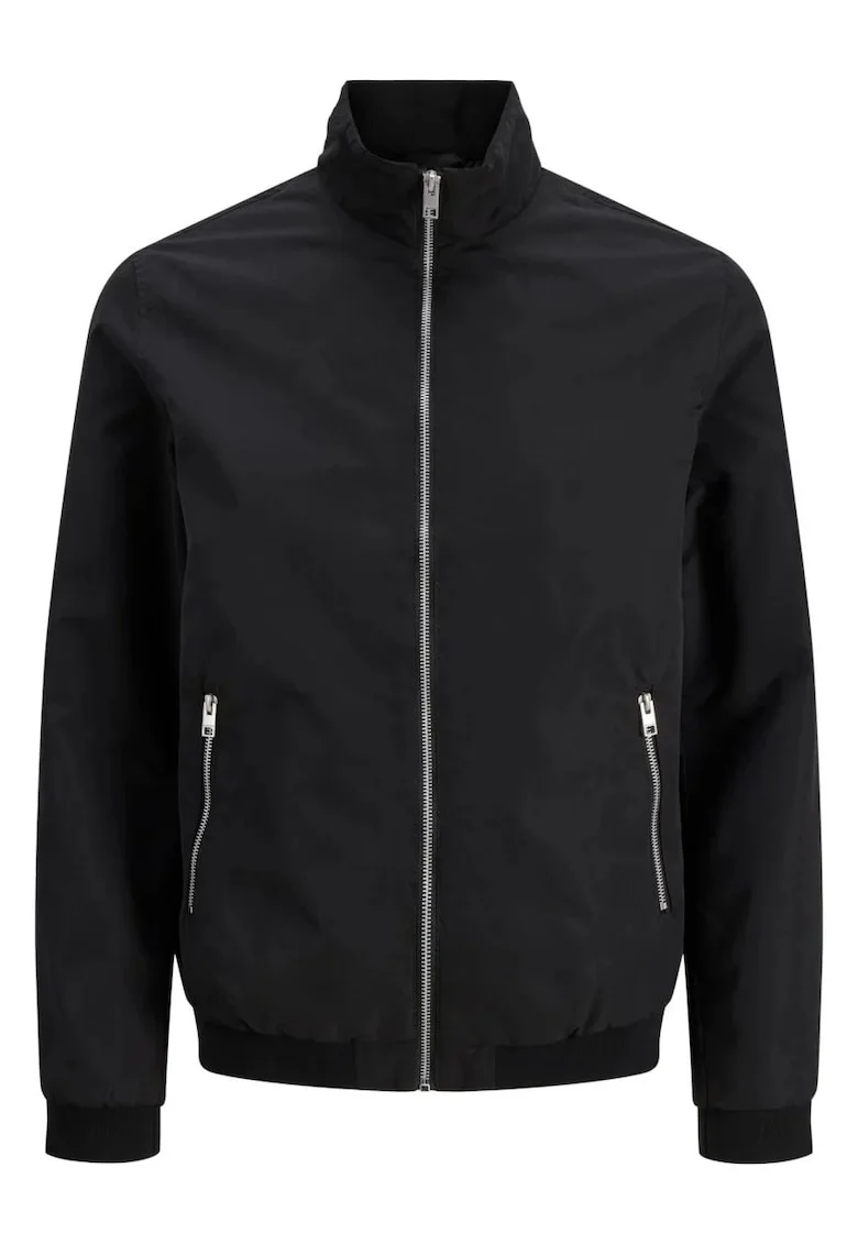 Plus Jacheta bomber, barbati big sizes, JJERUSH, Negru,