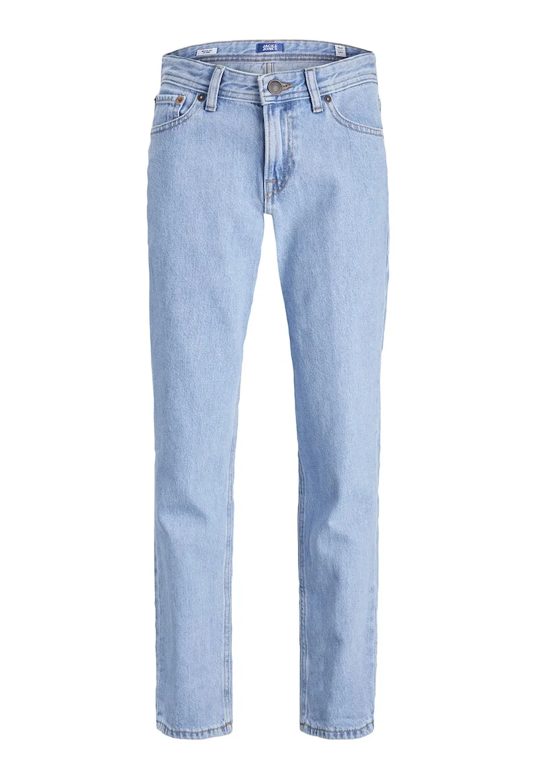 Blugi regular fit cu model cu 5 buzunare, Albastru deschis