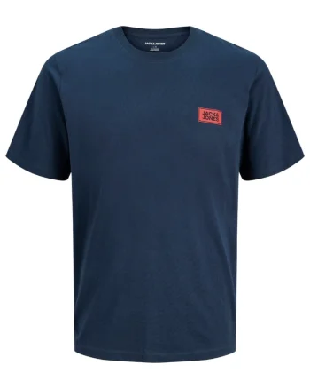 Tricou JACK &JONES Rush Tee SN 62979, Albastru inchis
