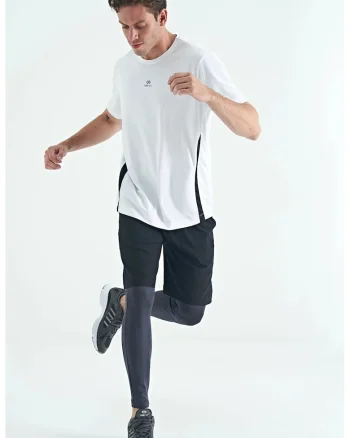 Pantaloni sport,  tricotati, gri antracit, poliester-elastan