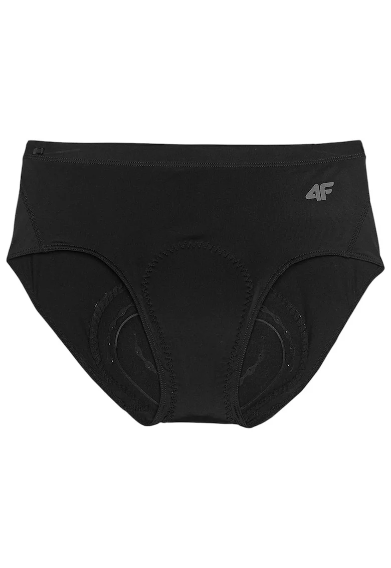 Pantaloni sport scurti dama WSS25TFSHF0889, 4F, Poliester/Elastan, Negru