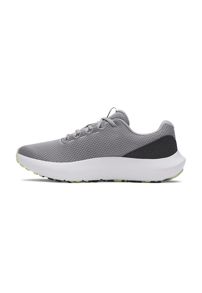 Pantofi Charged Surge 4 pentru alergare, Gri/Verde lime/Gri antracit