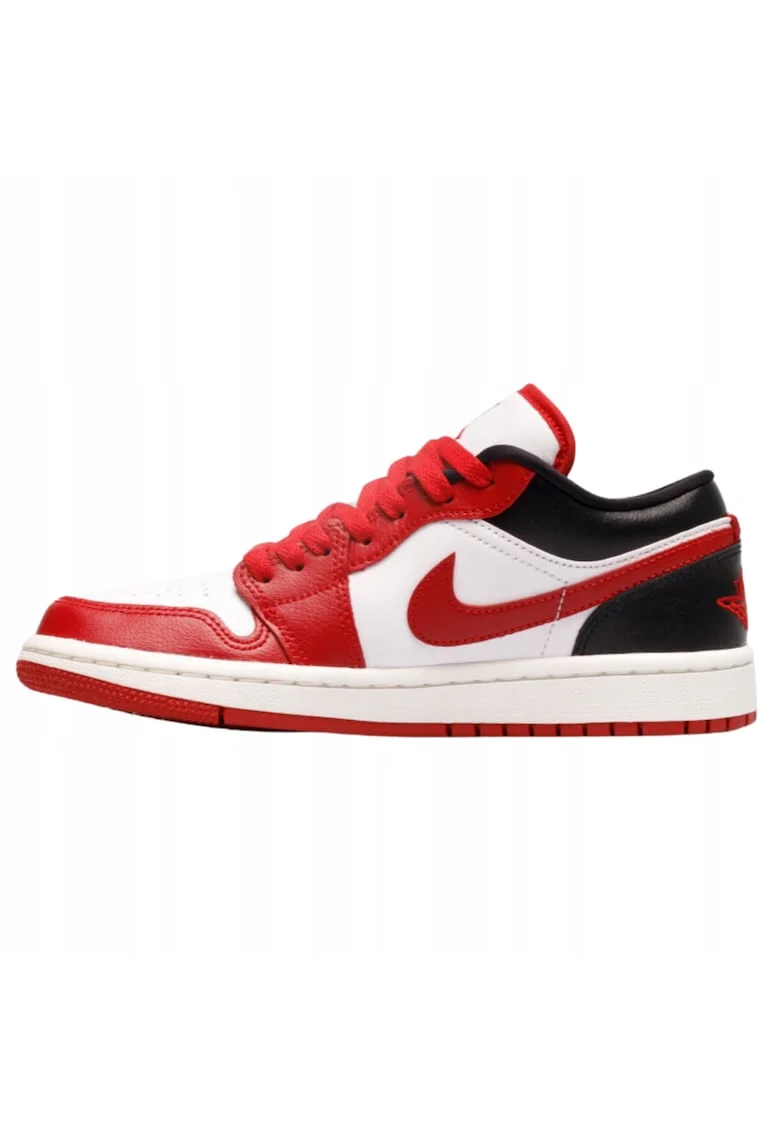 Pantofi sport dama  WMNS AIR JORDAN 1 LOW, Piele ecologica, Alb, Multicolor