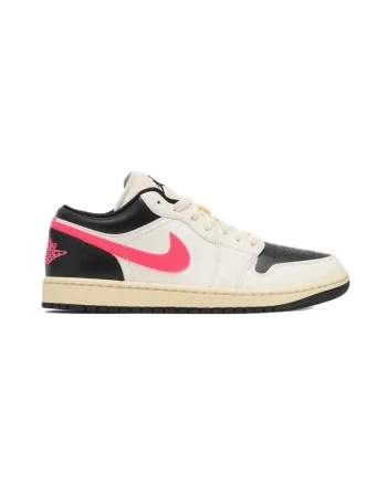 Pantofi sport dama  WMNS AIR JORDAN 1 LOW, Piele ecologica, Alb, Crem