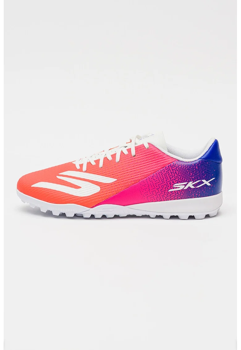 Sneakers, Pantofi SKX Academy pentru fotbal, Roz zmeuriu/Bleumarin/Rosu capsuna