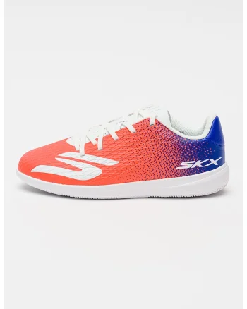 Sneakers, Pantofi SKX pentru fotbal, Alb optic/Bleumarin/Rosu capsuna