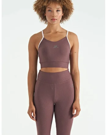 Topuri Sport,  Top Sport Mulat Fara Maneci, Mov Mauve, 90% poliamida