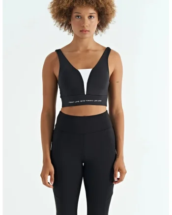 Tricou sport dama,  top sport fara maneci, crop, poliester-elastan