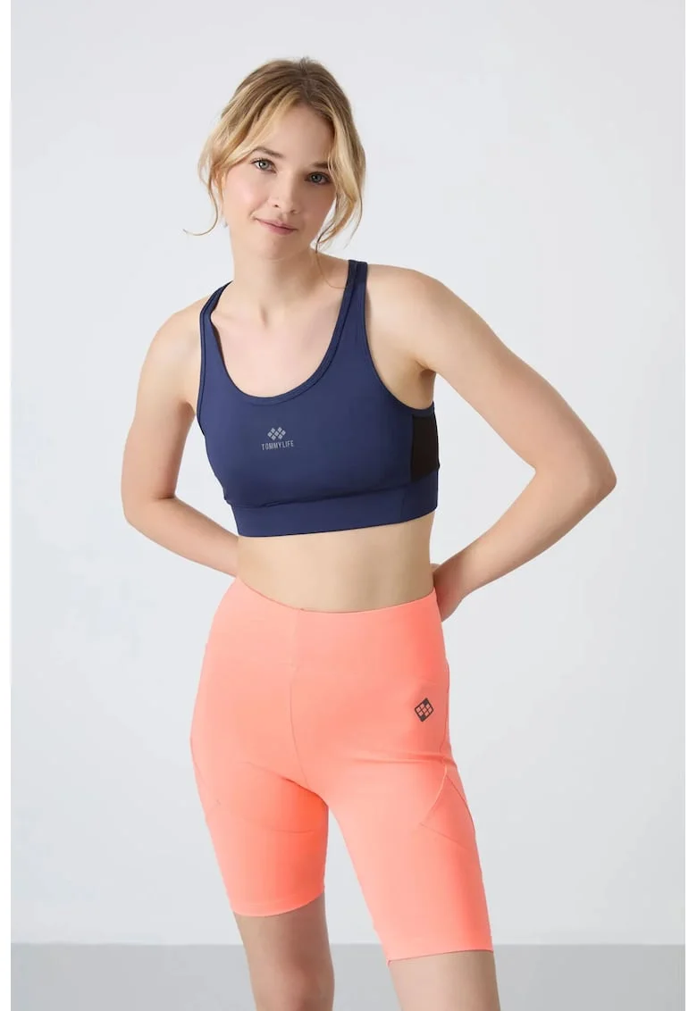 Top sport,  top sport mulat, navy blue, poliester-elastan