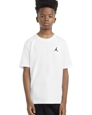 Tricou  Air Jordan Jumpman JR 95D266-001, Baieti, Alb, Alb