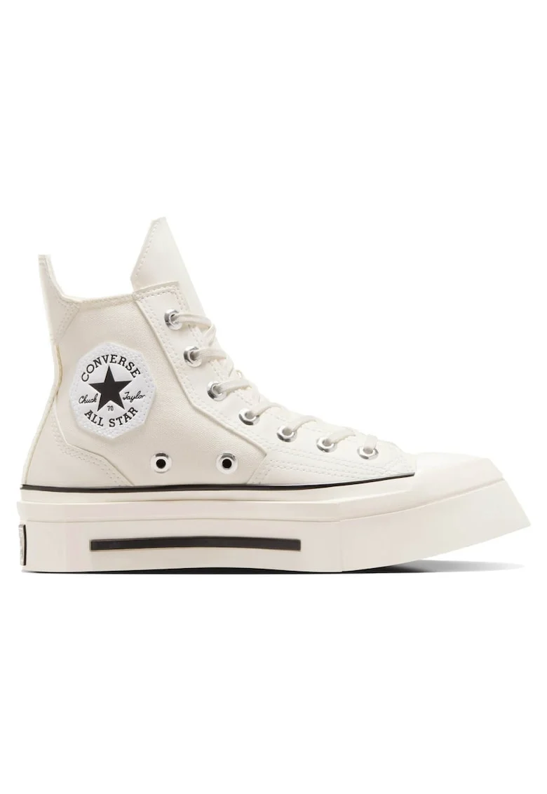 Pantofi sport cu platforma patrata Chuck 70 De Luxe, Alb fildes, Alb