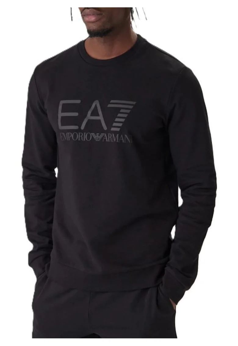 Hanorac barbati  TRAIN CORE ID M BIG LOGO T-TOP CN COFT CC, Bumbac, Negru, Negru