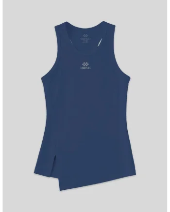 Top Active,  Fara Maneci, Albastru Marin, Poliester cu Elastan
