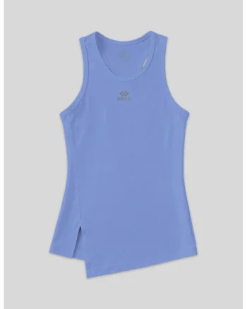 Tricou sport dama,  Top Activ fara maneci, Maya Blue, poliester-elastan