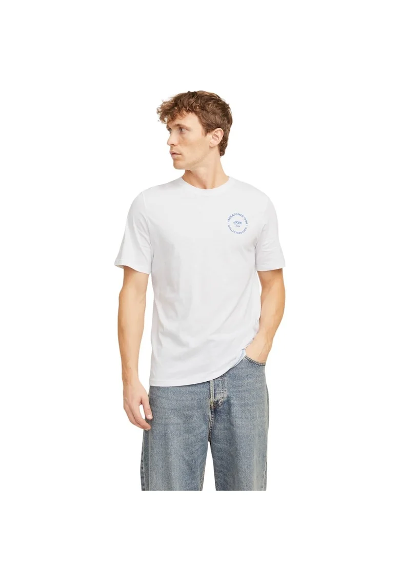 Tricou JACK &JONES Simon 39211, Alb