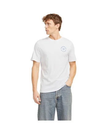 Tricou JACK &JONES Simon 39211, Alb