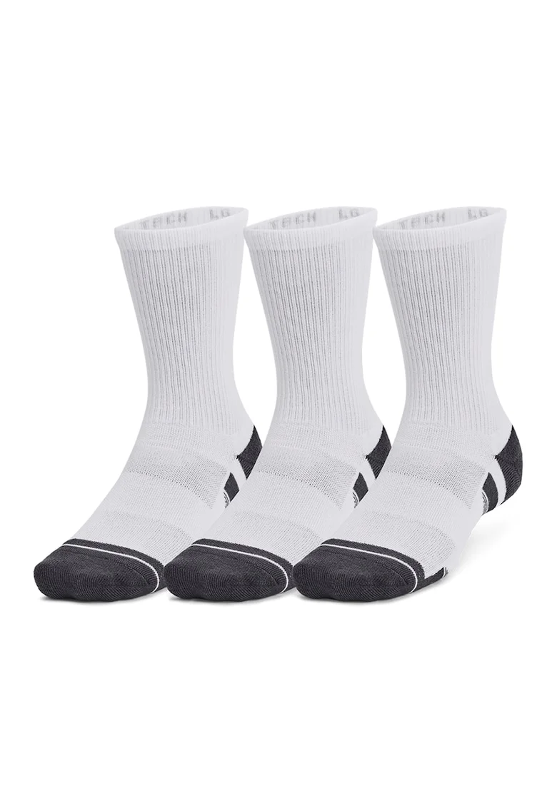Set de sosete pentru antrenament Performanece Tech™ - 3 perechi, Alb/Negru stins