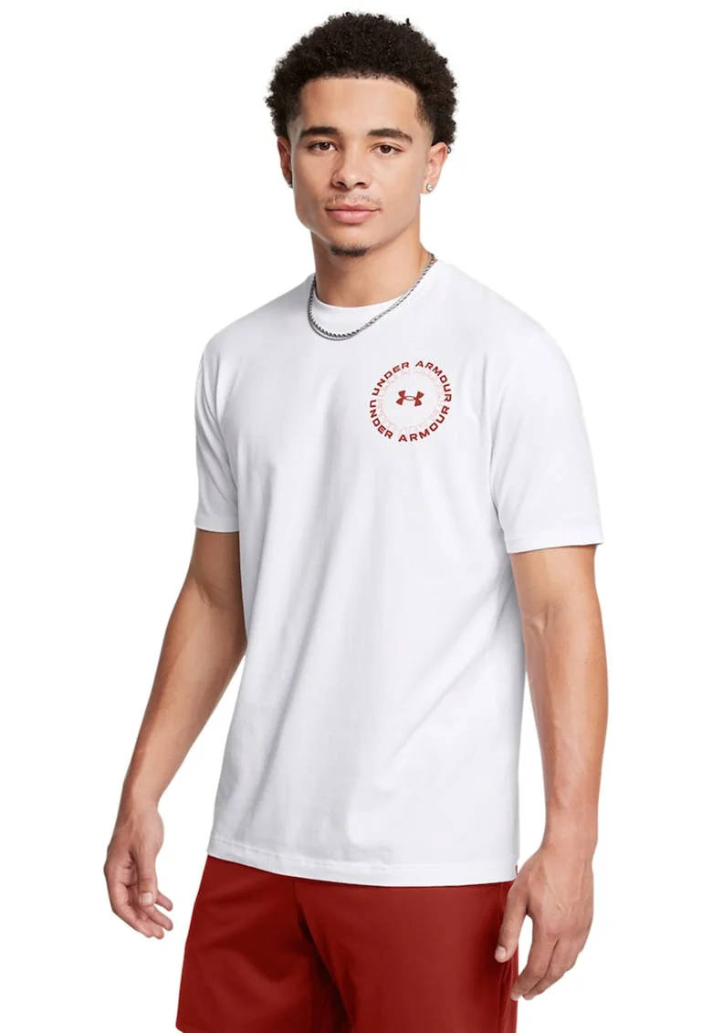 Tricou pentru fitness Radial, Alb/Portocaliu
