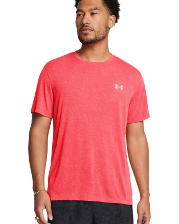 Tricou cu model camuflaj pentru alergare Launch, Coral