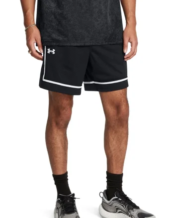 Pantaloni scurti cu snur, pentru baschet Baseline, Alb/Negru