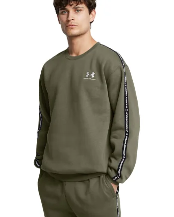 Bluza de trening din fleece, pentru fitness Icon, Kaki