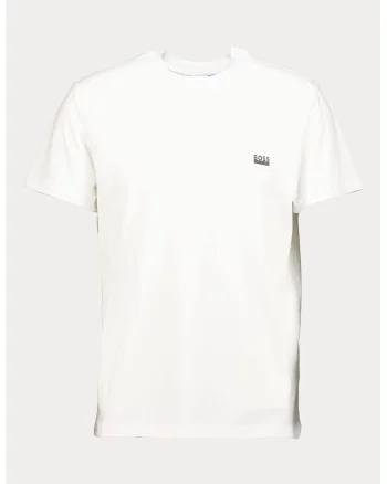 Tricou regular fit de casa cu logo, Alb optic