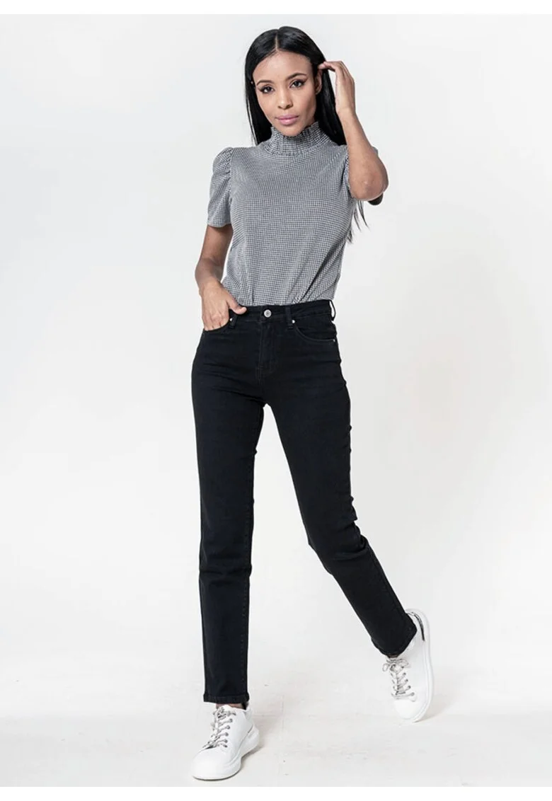 Blugi Dama Negri Straight  P517-8 M9 19082, Negru