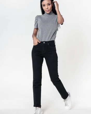 Blugi Dama Negri Straight  P517-8 M9 19082, Negru