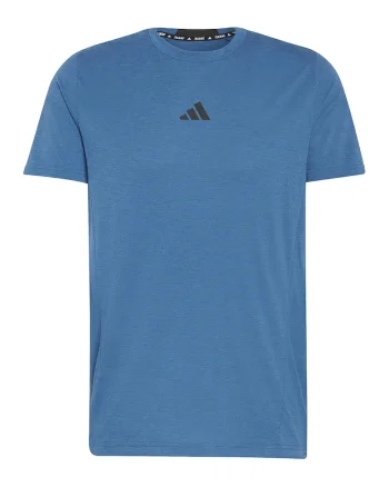 Tricou slim fit pentru fitness D4T, Albastru petrol
