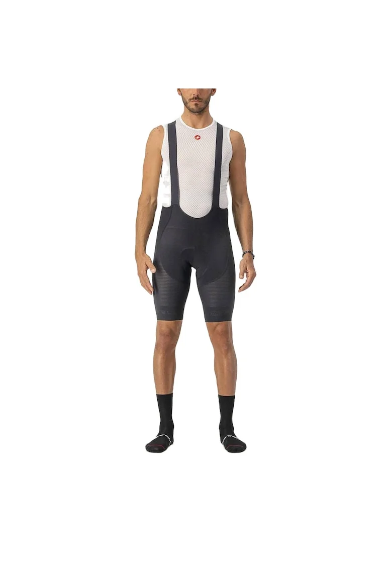 Pantaloni scurti ciclism cu bretele barbati  Superleggera, Negru
