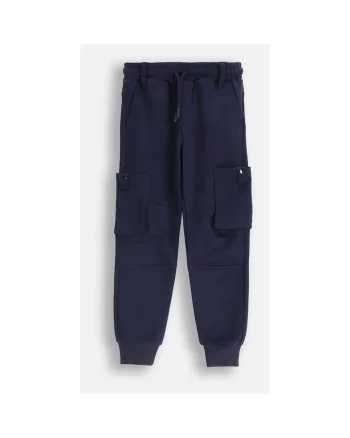 Pantaloni de trening cargo cu talie ajustabila