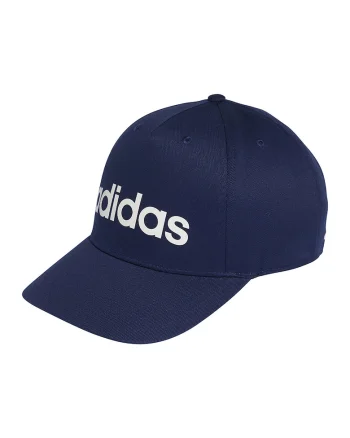 Sapca baseball de bumbac cu imprimeu logo contrastant Linear, Bleumarin