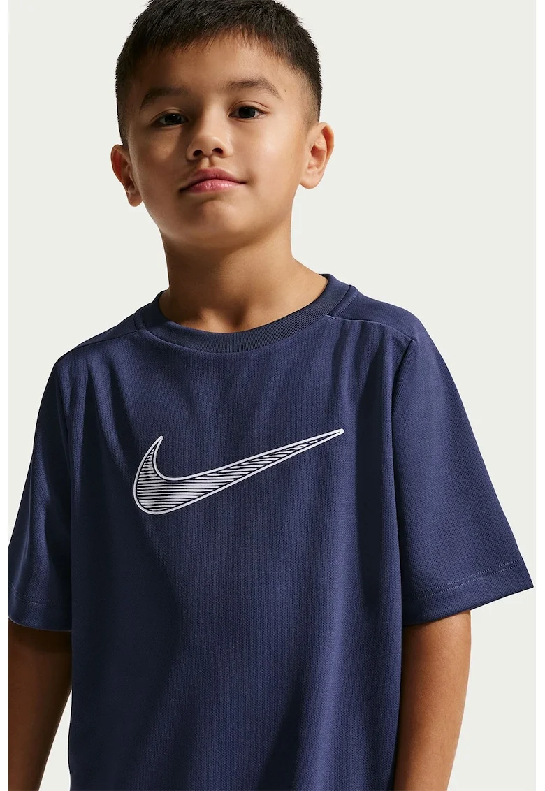 Tricou cu tehnologie Dri-FIT pentru antrenament, Alb/Bleumarin