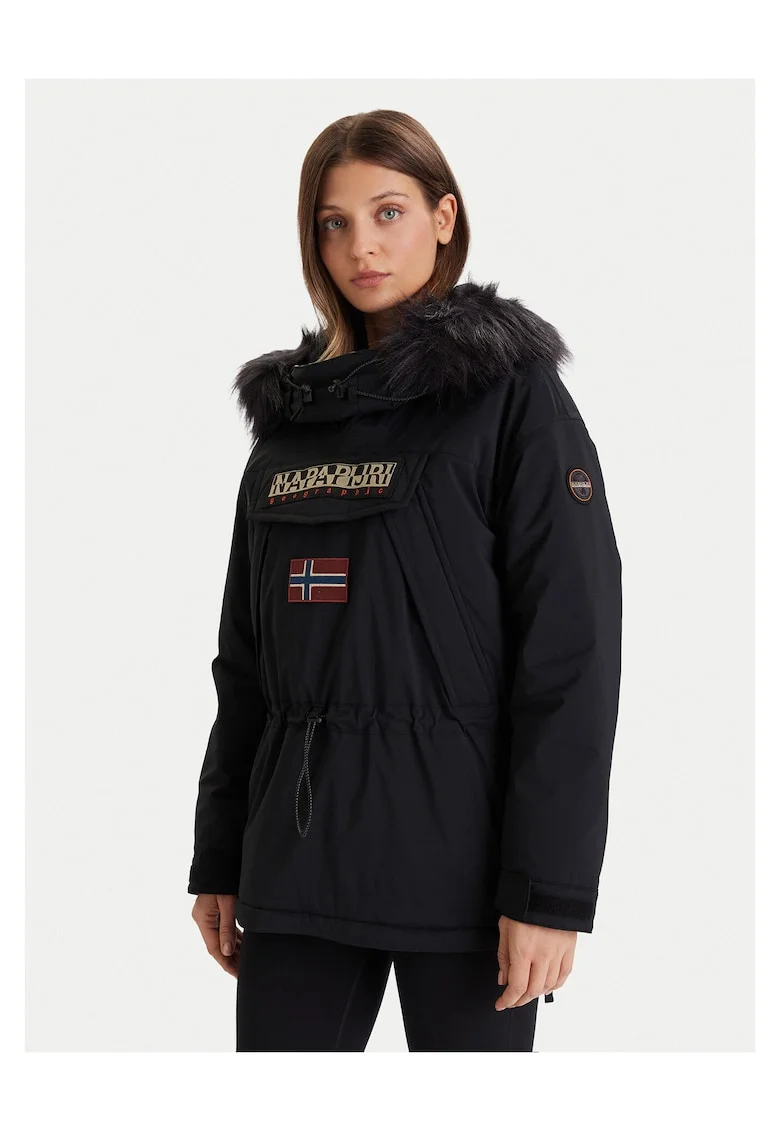 Geaca Anorak dama  negru, impermeabila, usoara