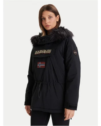 Geaca Anorak dama  negru, impermeabila, usoara