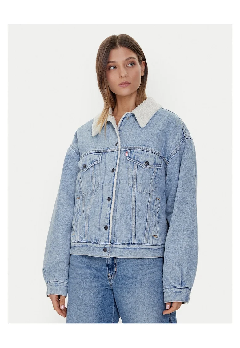 Geaca de blugi dama  albastru, denim