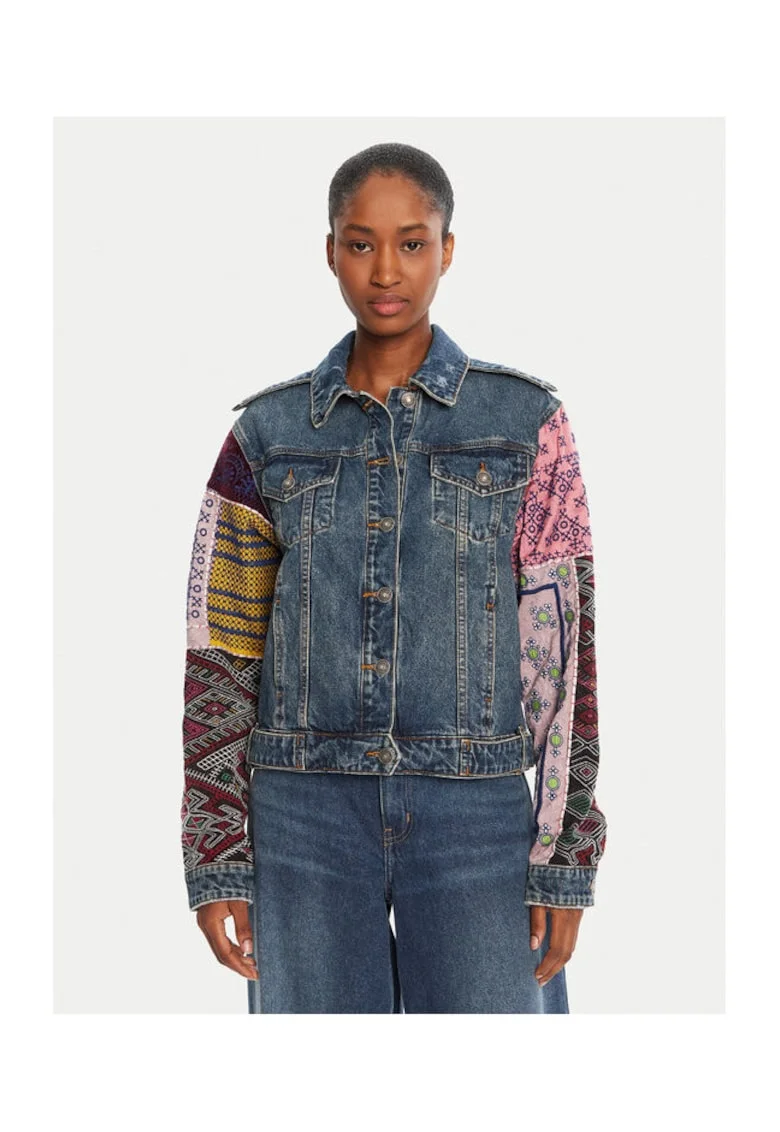 Geaca de blugi dama  colorata, denim