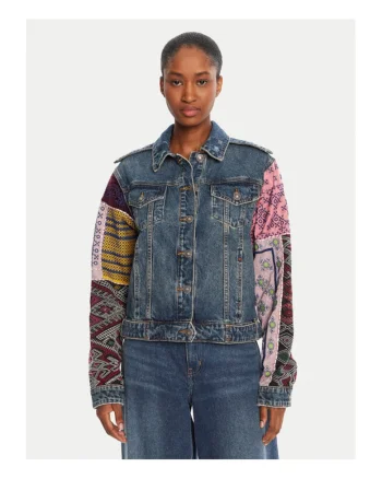 Geaca de blugi dama  colorata, denim