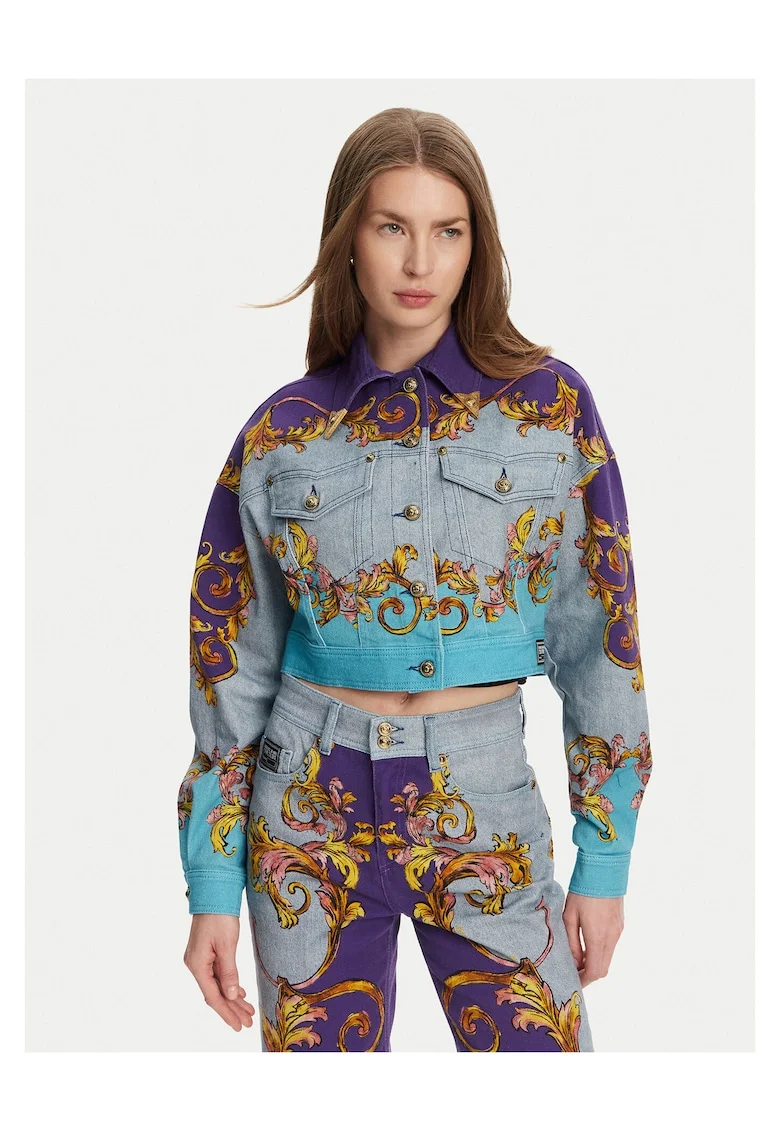 Geaca de blugi dama  multicolor